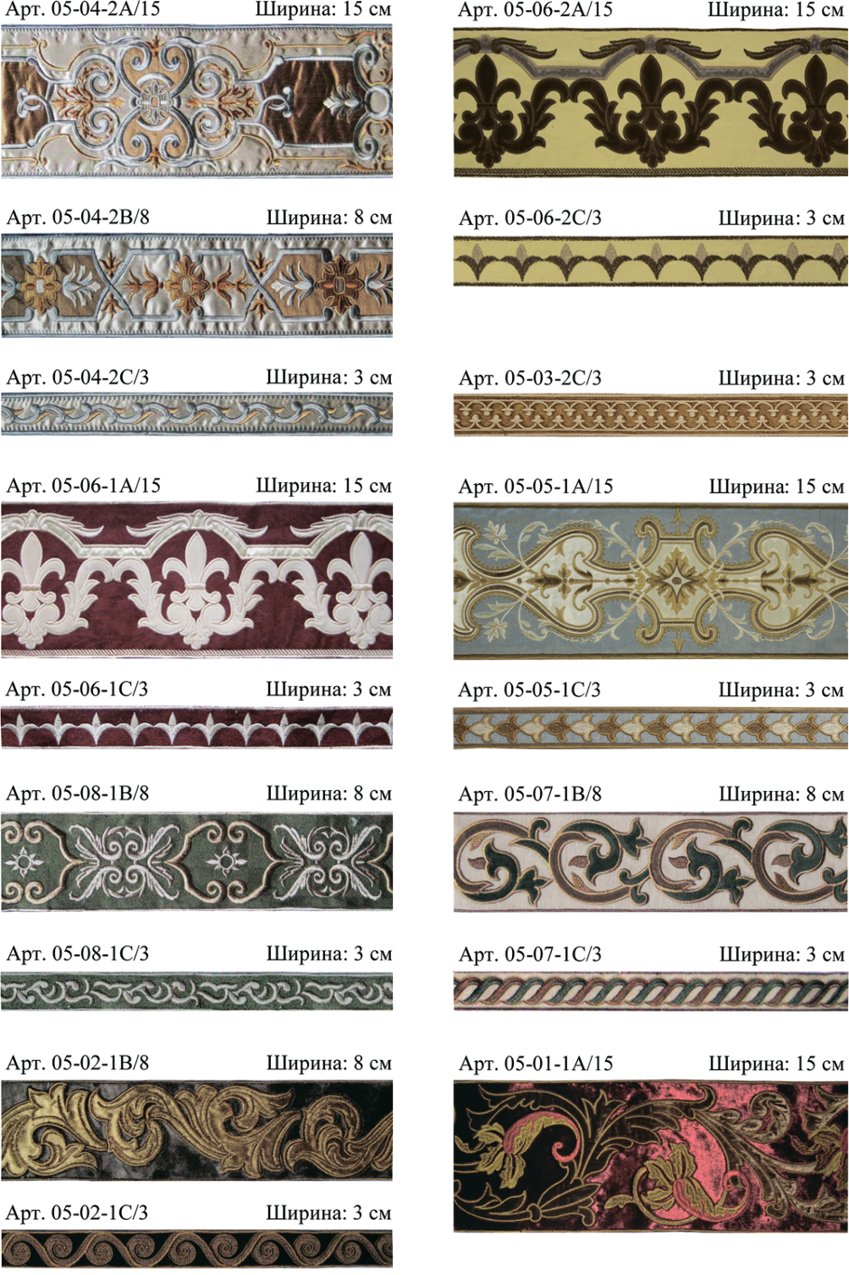 Коллекция текстильных бордюров Decor